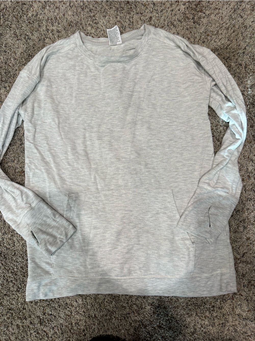 all in motion Light Heather Gray Long Sleeve Pullover